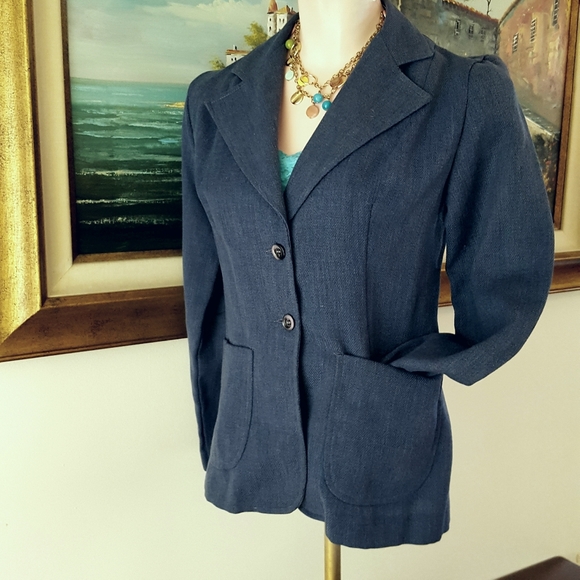 Vintage Blue Blazer - Picture 10 of 12